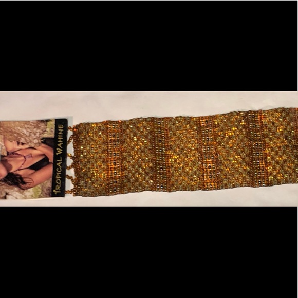 Beaded Cuff Bracelet by Tropical Wahine (of Hawaii) - Picture 1 of 4